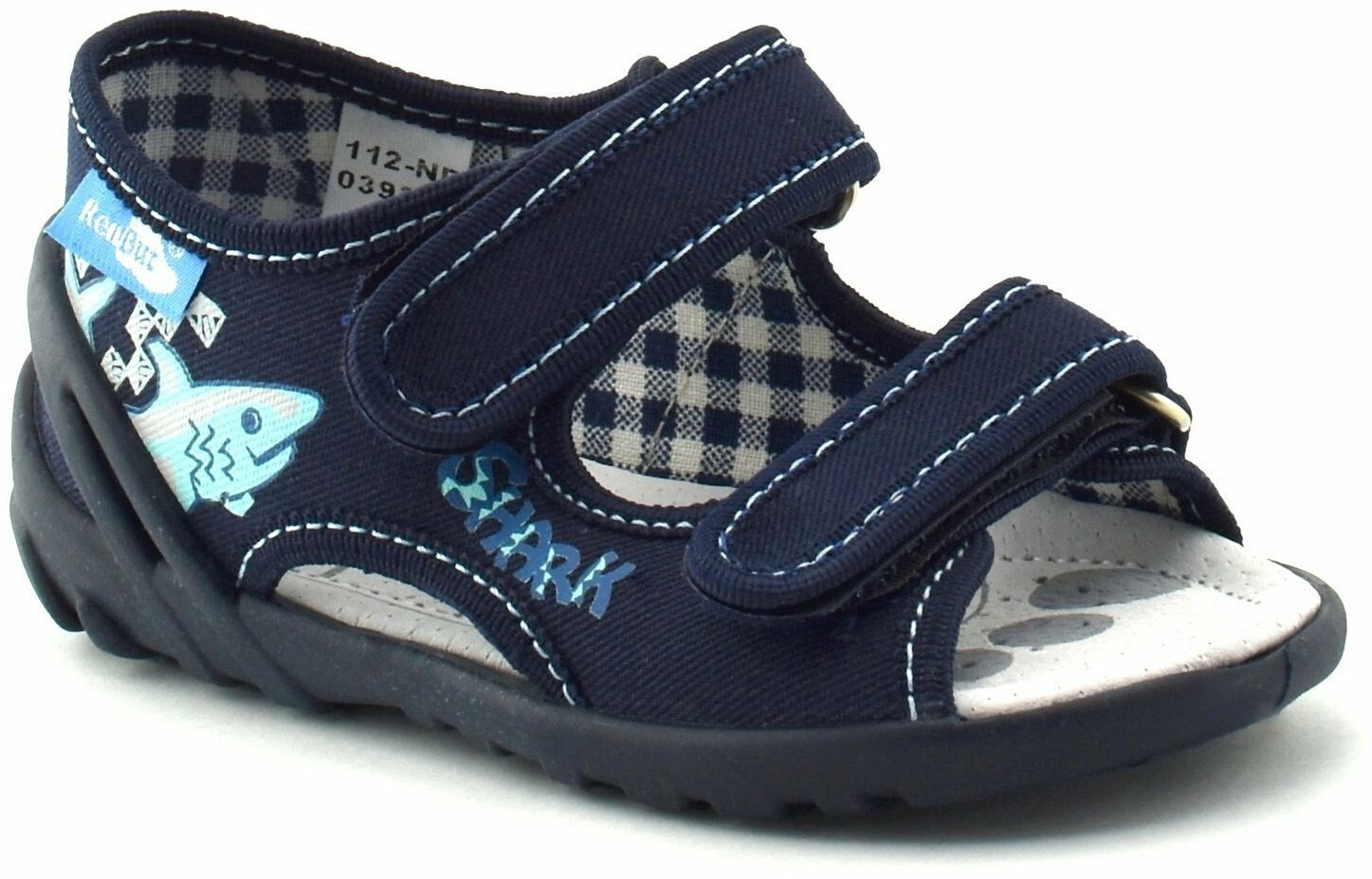 Kapcie dziecięce RenBut 13-112NP-0393 Rekin