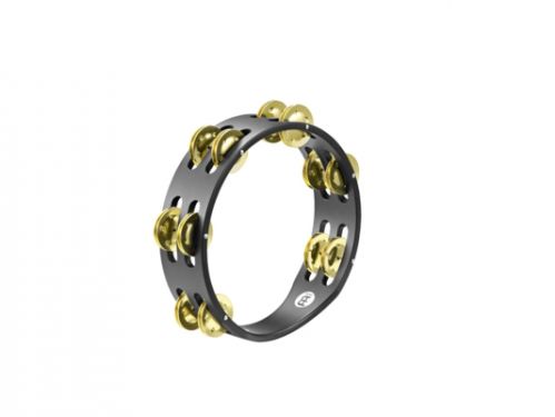 Meinl Percussion meinl Percussion cta2b-BK Compact Tambourine z klamry z mosiądzu, średnica 20,32 cm (8 cali), czarny CTA2BBK