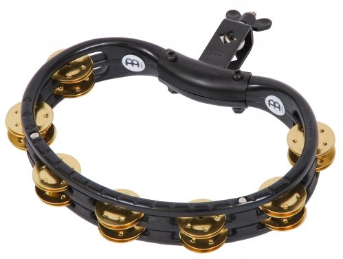 Meinl Percussion meinl Percussion tmt2b-BK Tambourine (plastik) z mosiądzu obejmy (2-rzędowa ABS)  możliwość montażu, w kolorze czarnym TMT2BBK