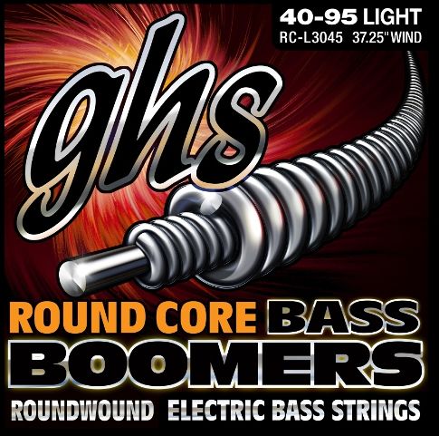 GHS Round Core Bass Boomers struny do gitary basowej, 4-str. Heavy, .040-.095