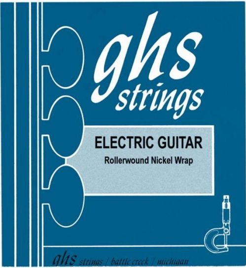 GHS NICKEL ROCKERS struny do gitary elektrycznej, Medium Light, .012-.054, Rollerwound, wound G-String