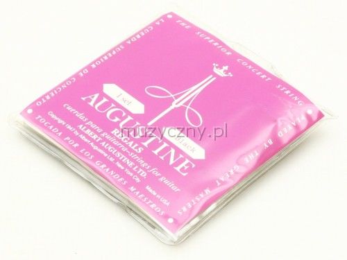 Augustine Klassik regału Label komplet Black Extra High Tension/bassaiten gitara struny Light Tension Regal Black Set