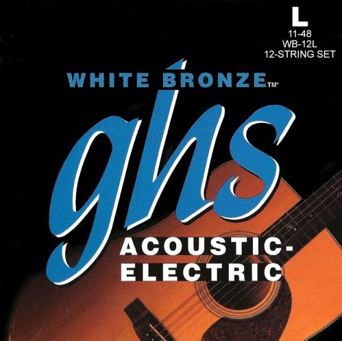 GHS White Bronze struny do gitary elektroakustycznej, Alloy 52, 12-String, Light, .011-.048