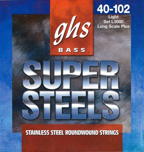 GHS Super Steels struny do gitary basowej, 4-str. Light, .040-.102