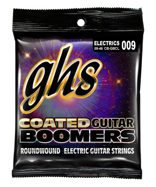 GHS Coated Boomers struny do gitary elektrycznej, Custom Light, .009-.046
