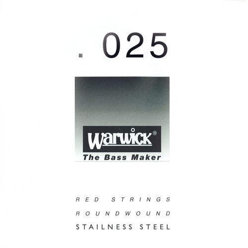 Warwick RED Strings Stainless Steel - Bass Single String, .025