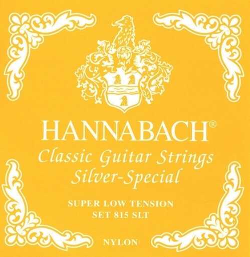 Hannabach 652508 struny do gitary klasycznej Seire 815 Super Low Tension Silver Special 3 sztuki basów 652508