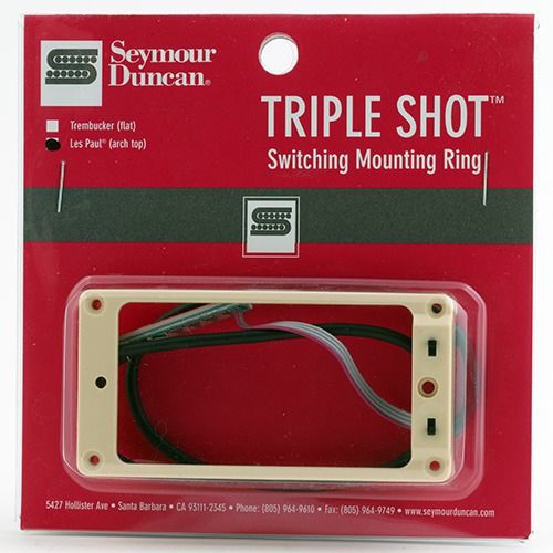 Seymour Duncan Seymour Duncan STS 2N CRE Triple Shot, Neck Switching Mounting Ring, Arched - Creme
