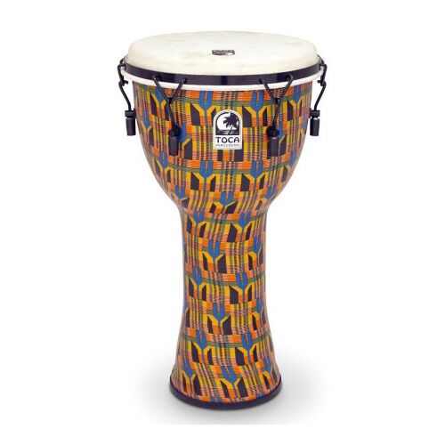 Toca (TO803262) Djembe Freestyle Mechanically Tuned Kente Cloth