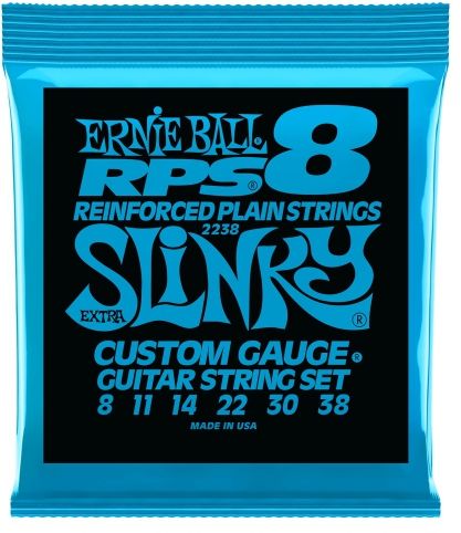 Ernie Ball Gita rrensaiten elektryczny Extra Slinky RPS 8 Reinforced 8  38 E-2238 struny strun gitarowy 2238