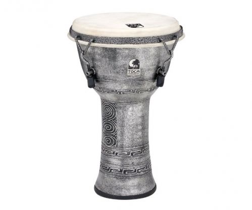 Toca (TO803277) Djembe Freestyle Mechanically Tuned Antique Silver