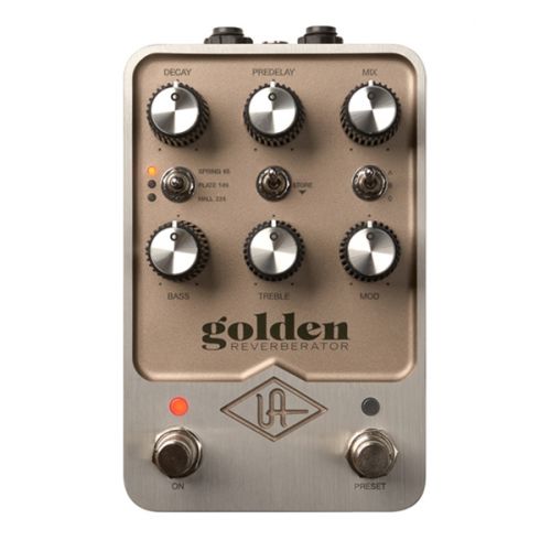 Universal Audio Universal Audio Golden Reverb Pedal - Profesjonalny Reverb, analog modeling UA, 3 efekty [Spring65, Plate140, Hall224]