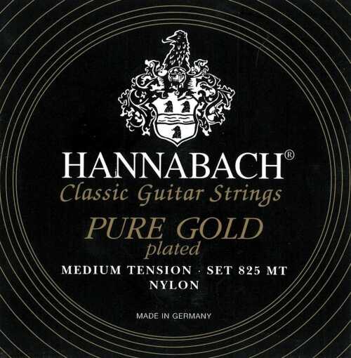 Hannabach Klassik Gita rrensaiten Serie 825 Medium Tension złocenie  specjalna E/1