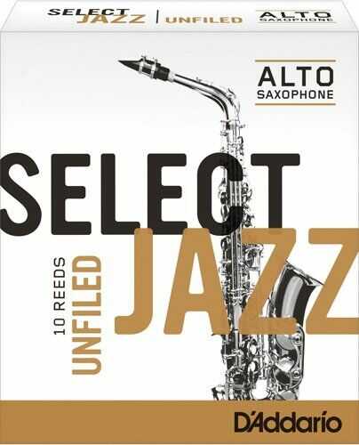 D'Addario Select Jazz unfiled kartki na saksofon altowy (10 sztuk) RRS10ASX2S