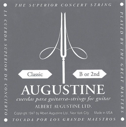 Augustine Einzelsaite E1 black Zapewnia gitara klasyczna Augustine struny  E1 Classic Black E1