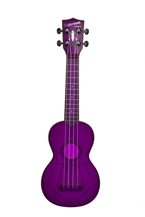 Kala Waterman sopran Purple Grape fluorescencyjny, w zestawie torba | Ukulele | NOWOŚĆ KA-SWF/PL