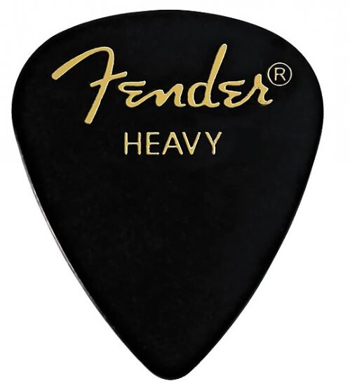 Fender Classic Celluloid heavy black kostka gitarowa