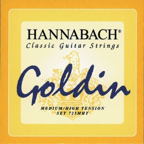 Hannabach Klassik Gita rrensaiten Serie 725 średni/High Tension GOLDIN  E6 7256MHT GOLDIN