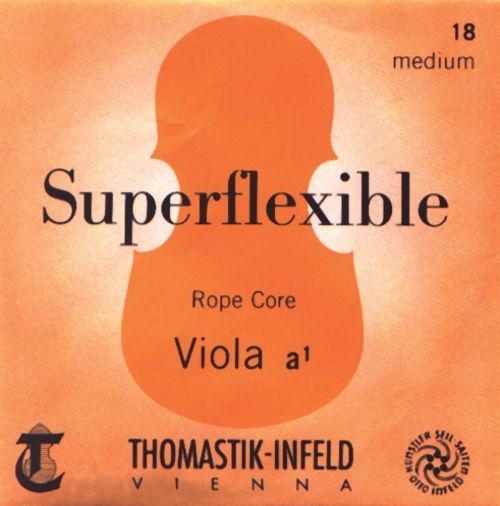 Thomastik Einzelsaite für Viola 4/4 Superflexible - G-Saite Stahlseilkern, Silber umsponnen, stark 637714