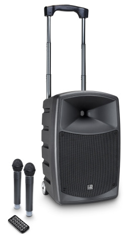 LD Systems ROADBUDDY 10 HHD 2 B6 - Battery Powered Bluetooth Speaker with Mixer and 2 Wireless Microphones