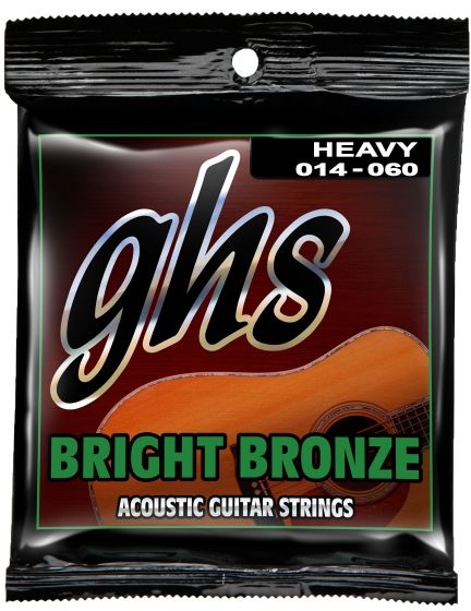 GHS BRIGHT BRONZE zestaw strun do gitary akustycznej - BB50H - ciężki - 014/060 GHSBB50