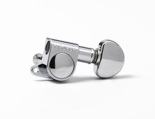 Grover Mini Rotomatics Guitar Machine Heads, Chrome / 3 + 3 klucze gitarowe