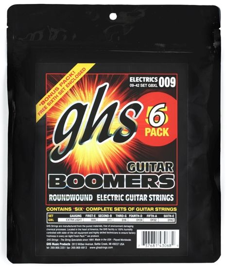 ghs GHS GB XL 5 Pack boomers String Extra Light (opakowanie  szt.) GBXL-5