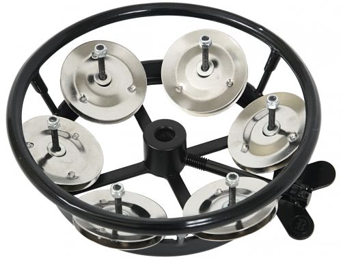 Meinl Percussion Hi Hat tamburynowe stalowe dżingle - czarne THH1BK