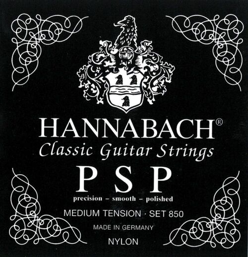 Hannabach Klassik Gita rrensaiten Serie 850 Medium Tension PSP  komplet 652757