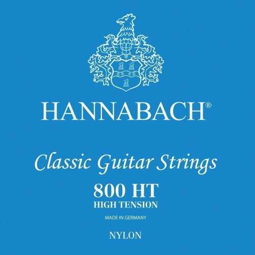 Hannabach 652388 Saiten für Klassik Gitarre Serie 800 High Tension versilbert - 3er Bass 652388