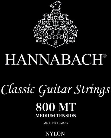 Hannabach Klassik Gita rrensaiten Serie 800 Medium Tension posrebrzana  A5