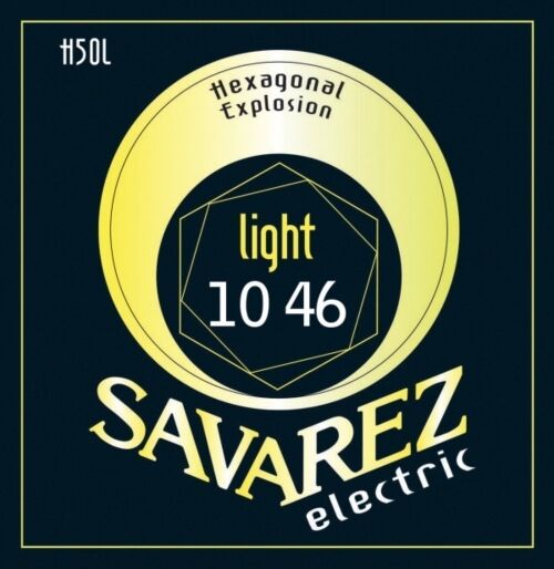 Savarez Struny do gitary elektrycznej sześciokątny wybuchowy nikiel zestaw światła .010-.046 676527