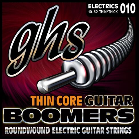 GHS Thin Core Guitar Boomers struny do gitary elektrycznej, Thin-Thick, .010-.052