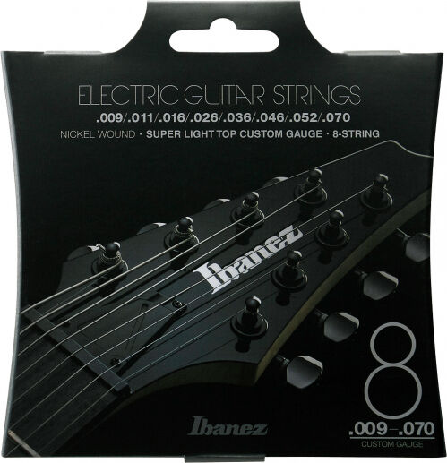 Ibanez iegs81 gitara elektryczna komplet strun (Nickel Wound, 8-String, 010  074 IEGS82
