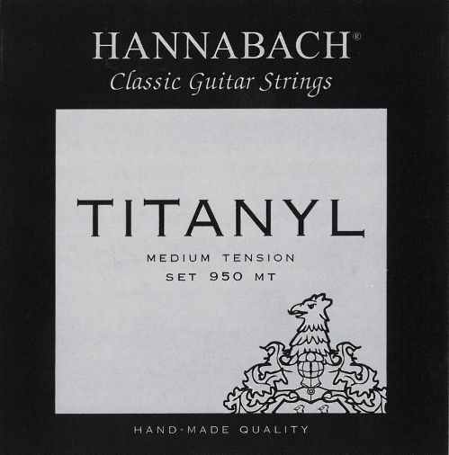 Hannabach 653146 Klassikgitarrensaiten Serie 950 Medium Tension Titanyl - E6 653146