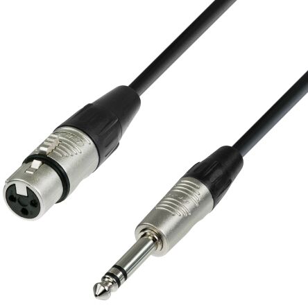 Adam Hall adam hall 4 Star Series rean XLR kabel żeński na wtyk 6,3 MM JACK K4BFV1000