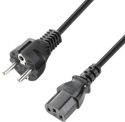 Adam Hall Cables adam hall 8101 KA 0050 wtyczki CEE 7/7  C13 0, 5 m