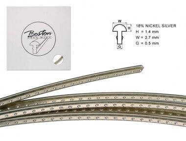 Boston drut progowy fretwire, 18% nickel silver, h=1,4 w=2,7 g=0,5mm, (1 mb)