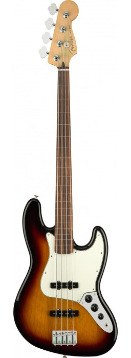 Fender Player Jazz Bass Fretless Pau Ferro Fingerboard 3-Color Sunburst gitara basowa