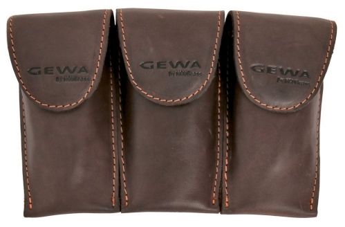 Gewa Mundstücktasche Crazy Horse Posaune schwarz für 3 Mundstücke 720031