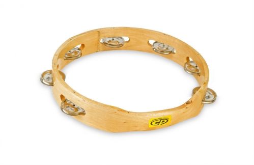 Latin Percussion LP861252 25 cm CP drewno bez głowy Sgle rząd dżingles Tamburyn LP861252
