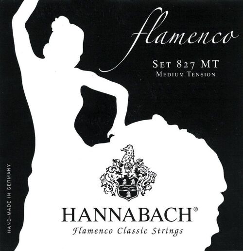 Hannabach Klassikgitarrensaiten Serie 827 Medium Tension Flamenco Classic - E6 652926