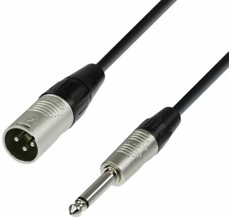 ah Cables adam hall 4 Star Series 5 m Cable XLR Male to 6.3 MM JACK Mono przewód mikrofonowy K4MMP0500