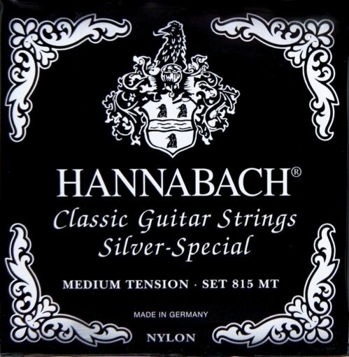 Hannabach 652529 struny do gitary klasycznej Seire 815 Medium Tension Silver Special 3 szt. dyskotek 652529