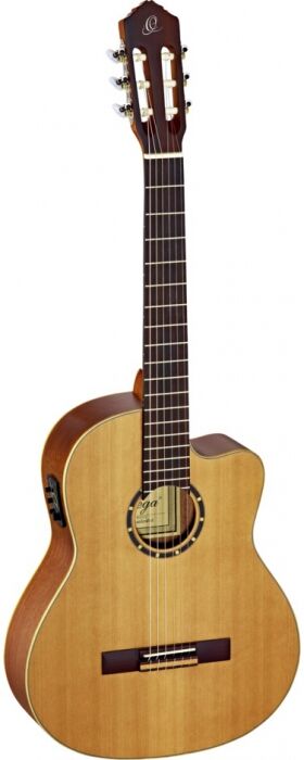 Ortega rce131 gitara koncertowa w suficie w 4/4 Cut Away elektrifiziert naturalny Massive rozmiar jedwabnie-wykończenie z wysokiej jakości gigbag i pasek RCE131