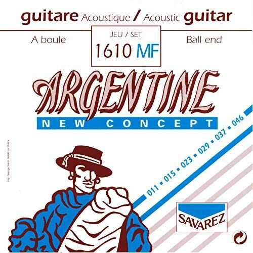 Savarez 1610MF Argentyński 11-46 kulkowy zestaw strun do gitary akustycznej 1610MF