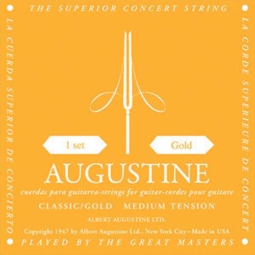 Augustine Gold Label corde seule RE (D4) pour guitare Classique  Tension Légre Classic Gold D4