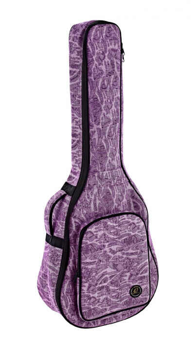 Ortega Guitars Dreadnought Gigbag - Purple Jeans Style - 10 mm tapicerka (OGBAC-DN-PUJ) OGBAC-DN-PUJ