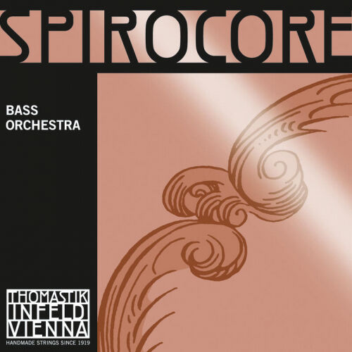 Thomastik Einzelsaite für Kontrabass 4/4 Spirocore - H/B-Saite (low) Spiralkern, Chrom umsponnen, Orchesterstimmung, mittel 644215