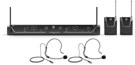 LD Systems U305 BPH 2 - Mikrofon bezprzewodowy nagłowny podwójny - 584-608 MHz